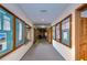 Community hallway with informational boards and carpeted floors at 34051 Brown Byu, Wesley Chapel, FL 33543