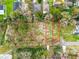Aerial view of a vacant lot ready for construction at Lot 95 Bird St., Tampa, FL 33604