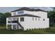 Modern home with a balcony and exterior staircase at 2221 S Occident St, Tampa, FL 33629
