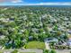 Aerial view of neighborhood showing home's location and surrounding area at 3128 17Th N St, St Petersburg, FL 33713