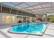 Gorgeous screened-in pool, perfect for relaxation and entertainment, with ample seating and outdoor dining at 3744 E Lake Dr, Land O Lakes, FL 34639