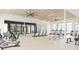 Modern fitness center with various equipment and mirrors at 11680 Myakka Blue Dr, Venice, FL 34293