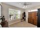 Bright bedroom with large window and ample closet space at 636 Yardarm Dr # 636, Apollo Beach, FL 33572