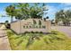Yardarm community entrance sign with landscaping at 636 Yardarm Dr # 636, Apollo Beach, FL 33572