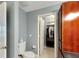 Main bathroom with toilet and access to a large walk-in closet at 636 Yardarm Dr # 636, Apollo Beach, FL 33572