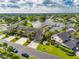 Aerial view of waterfront community with boat slips and homes at 636 Yardarm Dr # 636, Apollo Beach, FL 33572