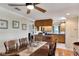 Kitchen with granite countertops and wood cabinets at 636 Yardarm Dr # 636, Apollo Beach, FL 33572
