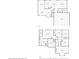Floor plan of the house, showing the layout of the first and second level at 7134 Heather Sound Loop, Wesley Chapel, FL 33545