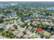 Aerial view of house near waterfront at 1134 S Pointe Alexis Dr, Tarpon Springs, FL 34689