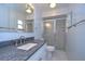 Updated bathroom with granite countertop and shower at 4008 Greenmark Ln, Valrico, FL 33596
