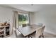 Dining room with table and chairs, view of backyard at 3729 Capri Coast Dr, Plant City, FL 33565