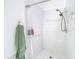 Shower stall with tiled walls at 13400 Norman Cir, Hudson, FL 34669