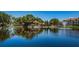Community features a lake with a fountain and clubhouse at 10200 Gandy Blvd # 1116, St Petersburg, FL 33702