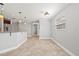 Bright dining area adjacent to kitchen with modern light fixtures at 2707 W Leroy St, Tampa, FL 33607
