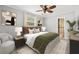 Spacious bedroom with stylish decor and ensuite bathroom at 2707 W Leroy St, Tampa, FL 33607