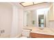 Clean bathroom with shower/tub combo and vanity at 4961 Grist Mill Cir, New Port Richey, FL 34655