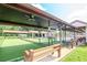 Covered bocce ball courts with benches and landscaping at 4961 Grist Mill Cir, New Port Richey, FL 34655