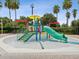 Community spray park with colorful play features at 11724 Holly Creek Dr, Riverview, FL 33569