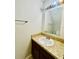 Bathroom with granite countertop and single sink at 7156 E Bank Dr # 7156, Tampa, FL 33617