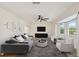Spacious living room featuring stylish decor, neutral tones, and plenty of natural light at 8320 Boxwood Dr, Tampa, FL 33615