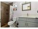 Clean bathroom with granite vanity and shower/tub combo at 8816 Ascot Ct, Tampa, FL 33634