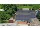Aerial view of a home with solar panels at 8816 Ascot Ct, Tampa, FL 33634