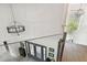 View of entryway from upstairs with double doors at 5709 E Longboat Blvd, Tampa, FL 33615