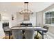 Spacious dining area with modern chandelier and decor at 5709 E Longboat Blvd, Tampa, FL 33615
