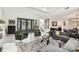 Open concept living room with stylish furnishings at 5709 E Longboat Blvd, Tampa, FL 33615