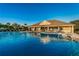 Resort-style community pool with a large sundeck and clubhouse at 11329 Emerson Lake Dr, Riverview, FL 33578
