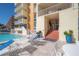 Relax by the refreshing pool steps from your condo at 16308 Gulf Blvd # 209, Redington Beach, FL 33708