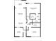 Floor plan showcasing a 2 bed, 2 bath condo with balcony at 16308 Gulf Blvd # 209, Redington Beach, FL 33708