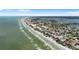 Aerial view of beachfront property with coastline and ocean at 16308 Gulf Blvd # 209, Redington Beach, FL 33708