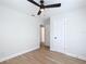 Spacious bedroom with light walls and wood-look floors at 1751 28Th S St, St Petersburg, FL 33712