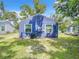 Charming blue house exterior with well-manicured lawn at 1751 28Th S St, St Petersburg, FL 33712