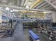 Spacious gym features high ceilings, ample lighting, and a variety of modern exercise equipment at 809 Chipper Dr, Sun City Center, FL 33573