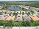 An aerial view of a house and its surroundings at 16216 Amethyst Key Dr, Wimauma, FL 33598