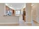 Kitchen with wood cabinets and a breakfast bar at 16216 Amethyst Key Dr, Wimauma, FL 33598