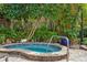 Relaxing community hot tub surrounded by lush greenery at 520 S Armenia Ave # 1232, Tampa, FL 33609