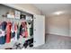 Large closet with shelving and hanging rods at 6945 Breezy Palm Dr, Riverview, FL 33578