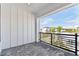 Outdoor balcony area with pavers and views of the community at 7404 Newham Ln, Sarasota, FL 34240