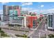 High-level view of building and surrounding streets, showcasing location at 1208 E Kennedy Blvd # 734, Tampa, FL 33602