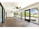 Spacious screened porch overlooking the pool at 684 Corrientes Cir, Punta Gorda, FL 33983