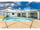 Sparkling pool and screened enclosure at 684 Corrientes Cir, Punta Gorda, FL 33983