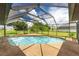 Refreshing pool with screened enclosure at 684 Corrientes Cir, Punta Gorda, FL 33983