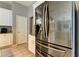 Stainless steel refrigerator in a modern kitchen at 25954 Risen Star Dr, Wesley Chapel, FL 33544