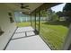 Relaxing screened porch overlooking a grassy backyard at 3422 29Th E St, Bradenton, FL 34208