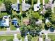 Aerial view of house and surrounding neighborhood with green lawns at 3422 29Th E St, Bradenton, FL 34208