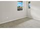 Well-lit bedroom with neutral walls and carpet at 6161 Timberdale Ave, Wesley Chapel, FL 33545