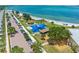 Aerial view of a beach, park, and parking lot at 5817 11Th S Ave, Gulfport, FL 33707